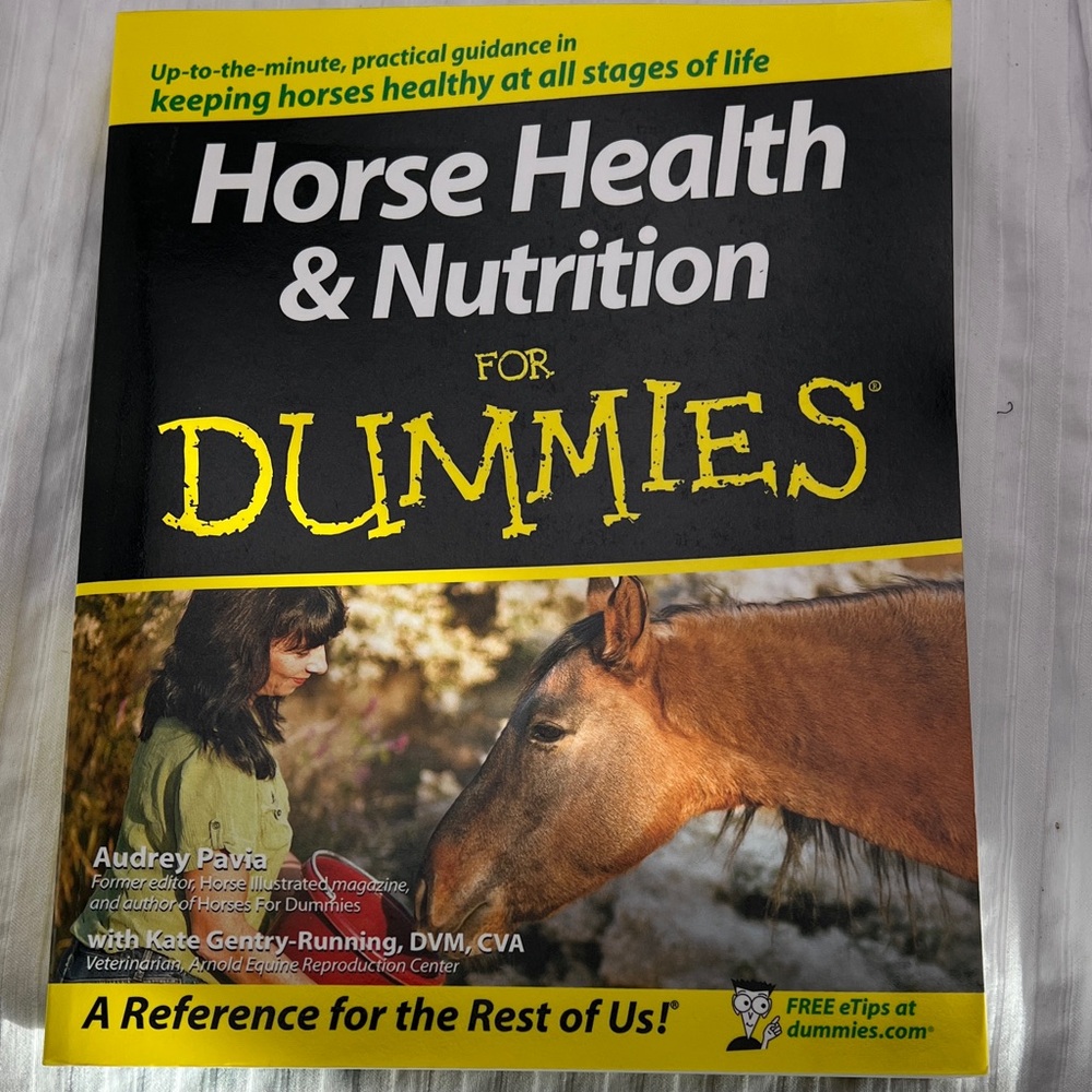 Horse Health & Nutrition For Dummies - Yellow/Black Cover